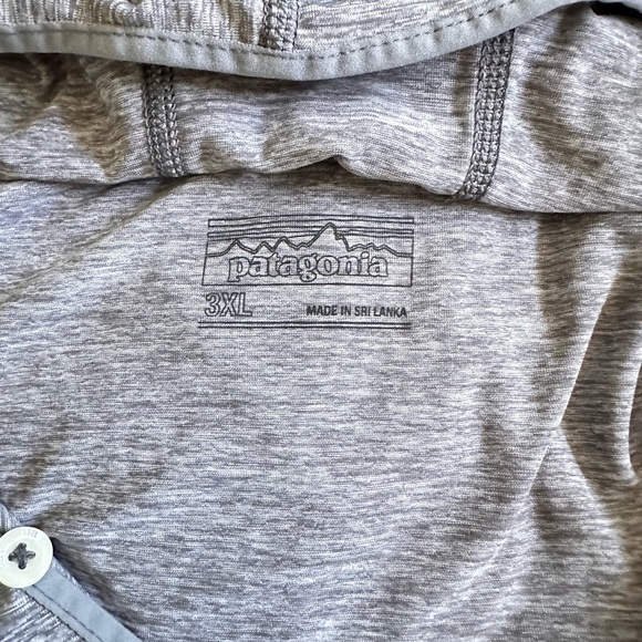 Patagonia hoodie 3xl long sleeve men’s pullover gray marled lightweight comfort - Picture 4 of 6